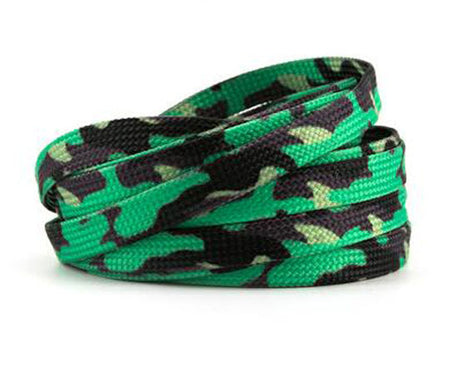 Lacets Camouflage vert